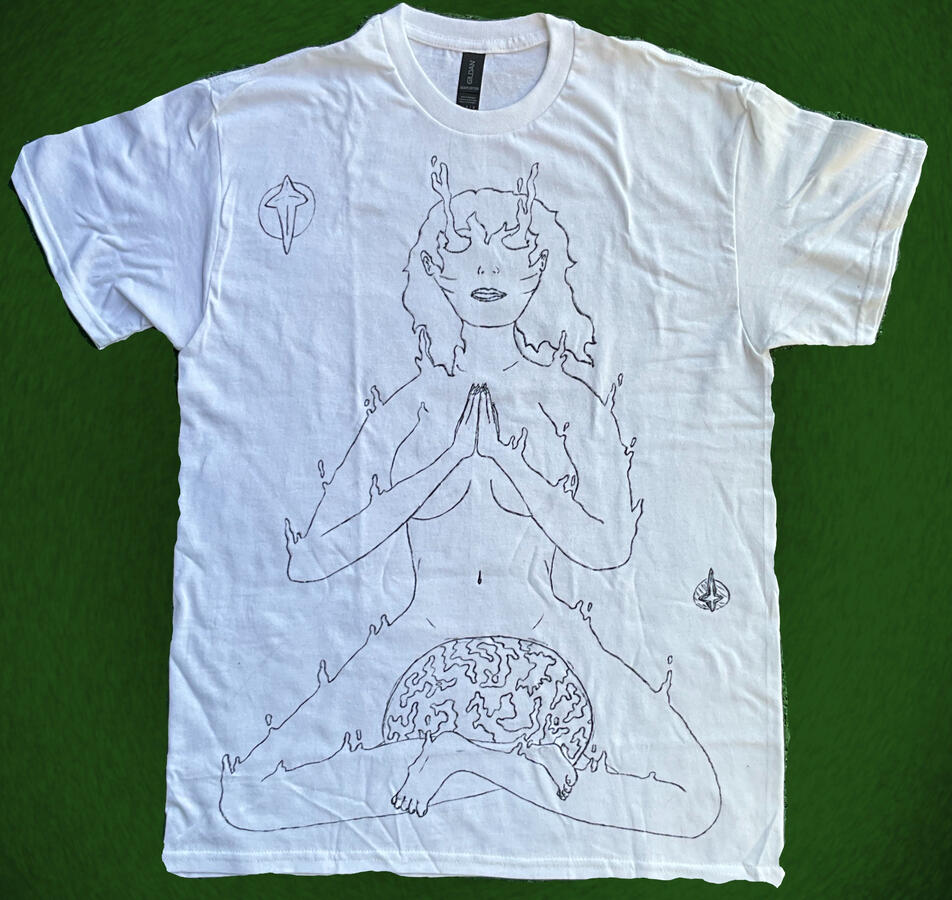 Meditating 100% Cotton Tee Meditating 100% Cotton Tee